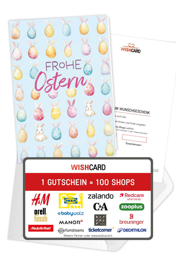 Frohe Ostern - Haseneier Muster