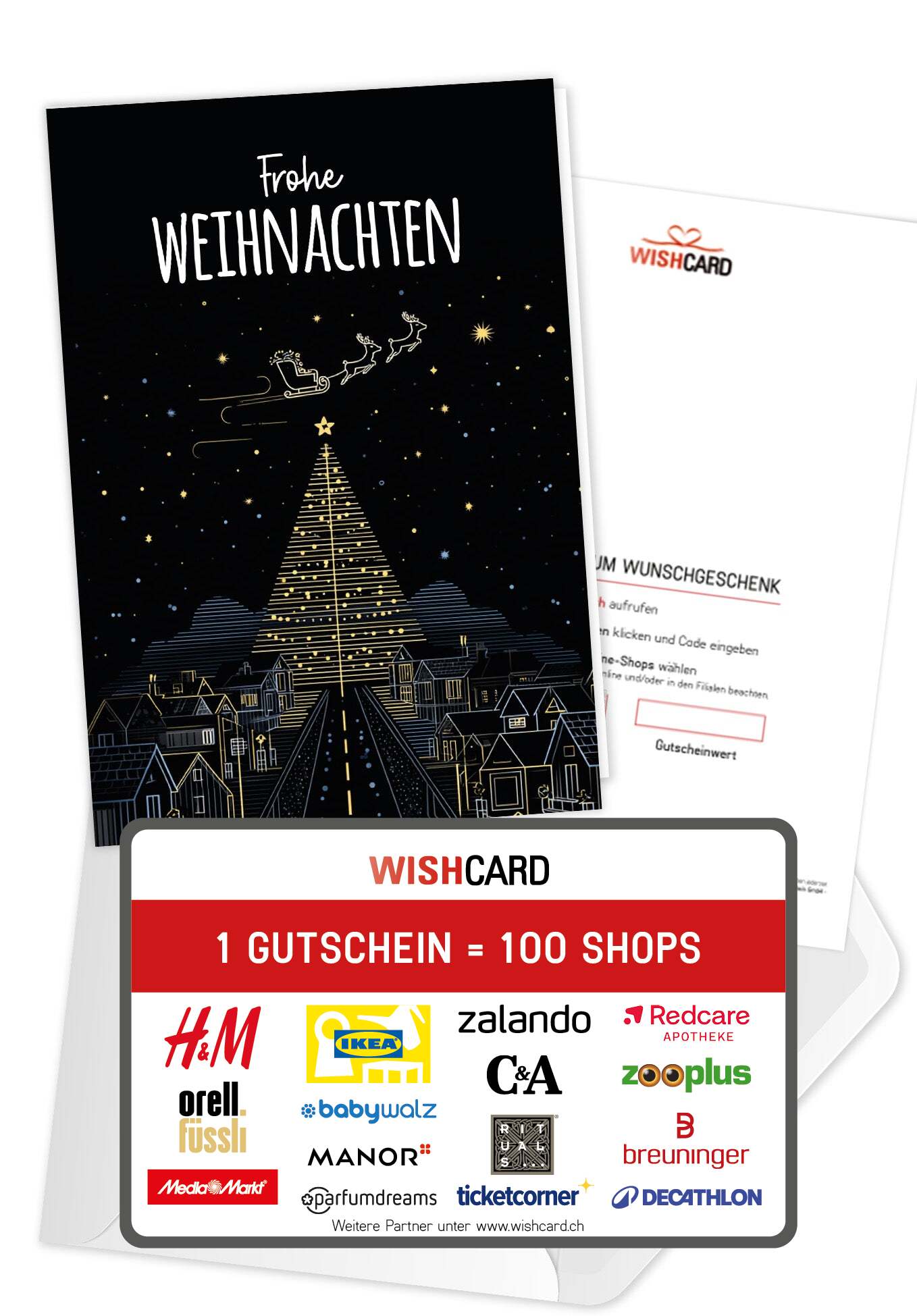 Frohe Weihnachten - Stadt Tannenbaum