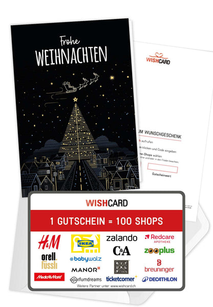 Frohe Weihnachten - Stadt Tannenbaum