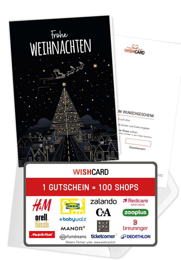 Frohe Weihnachten - Stadt Tannenbaum