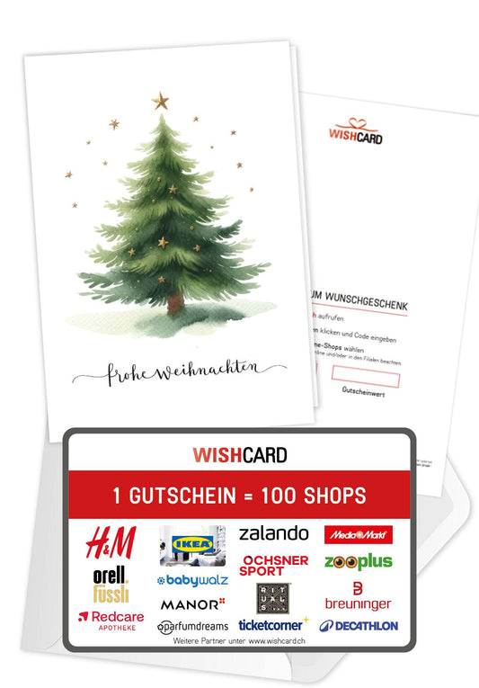 Frohe Weihnachen - Tannenbaum Sterne (Value)