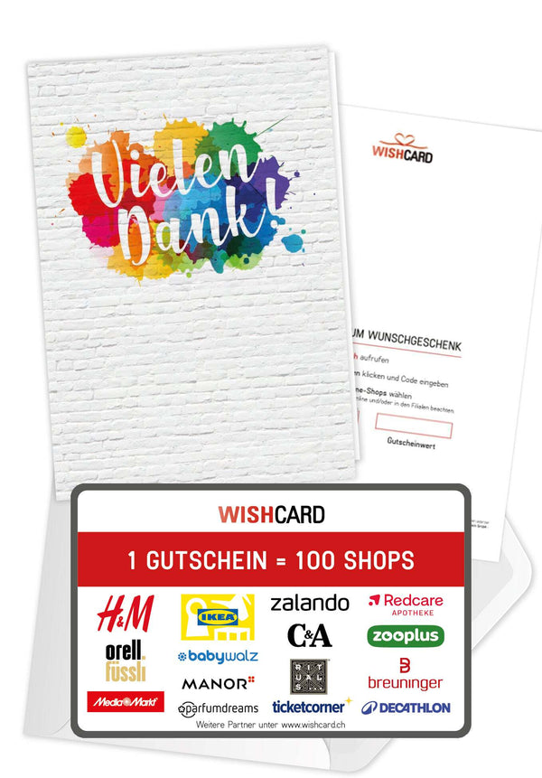 Vielen Dank - Bunte Kleckse