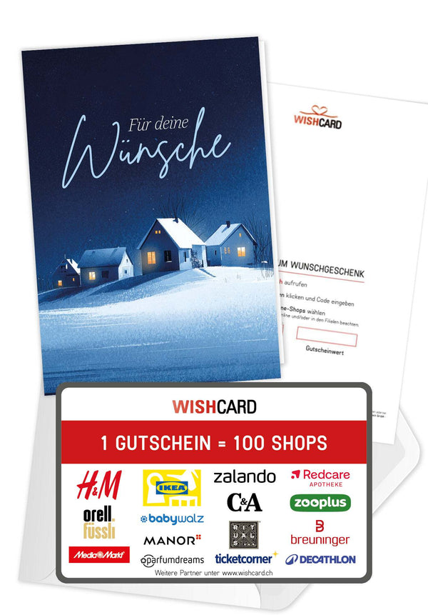 Für deine Wünsche - Winterstadt Blau