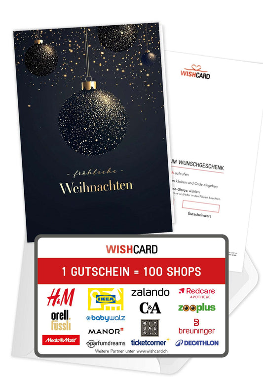 Fröhliche Weihnachten - Christbaumkugeln