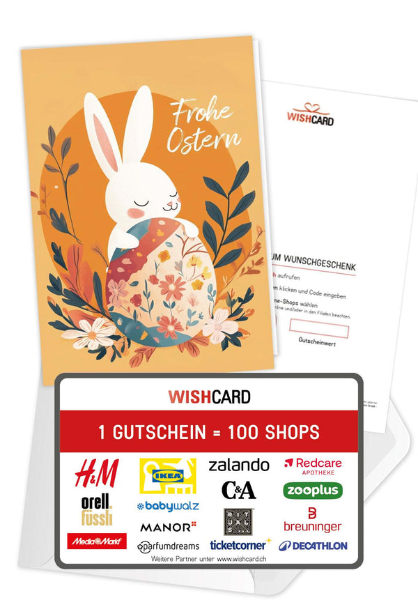 Frohe Ostern - Hase Orange