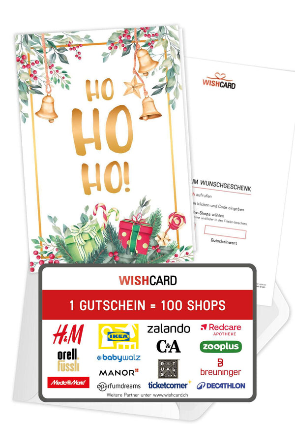 Ho Ho Ho - Zweige Aquarell