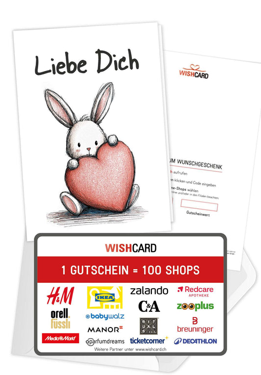 Liebe Dich - Hase Herz