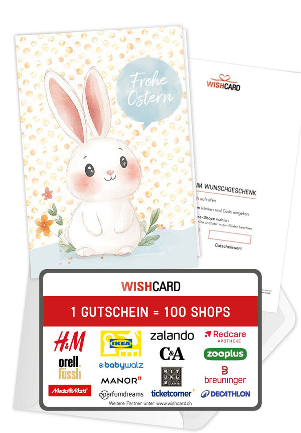 Frohe Ostern - Hase Sprechblase