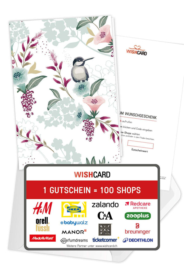 Vogel auf Blume 