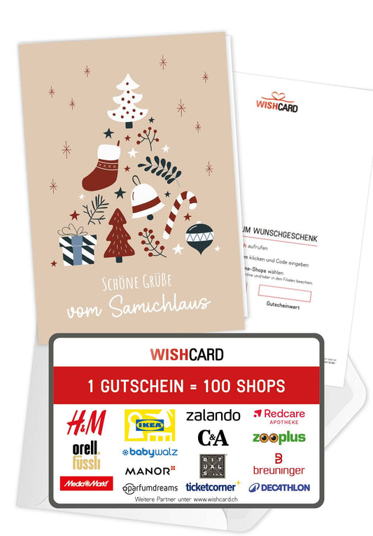 Grüße vom Samichlaus - Doodle Beige