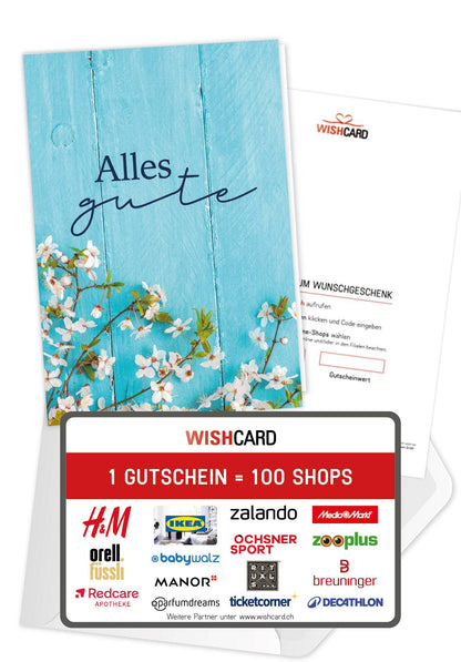 Alles Gute - Holz Blau (Value)