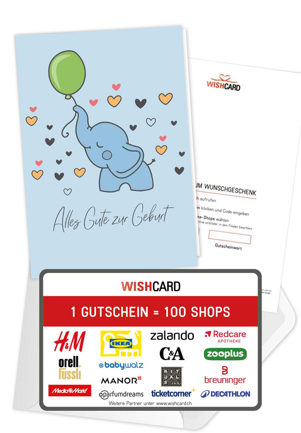 Alles Gute zur Geburt - Elefant