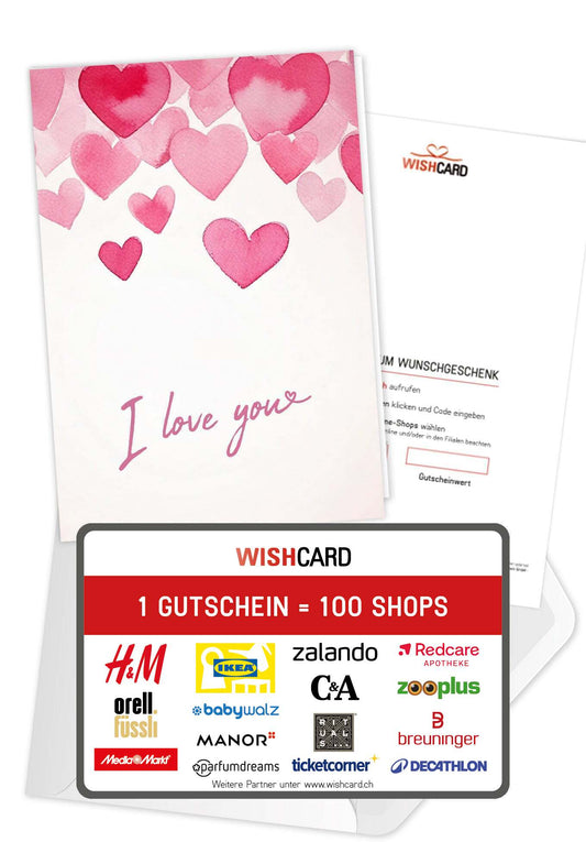 I Love You - Herzen Pink