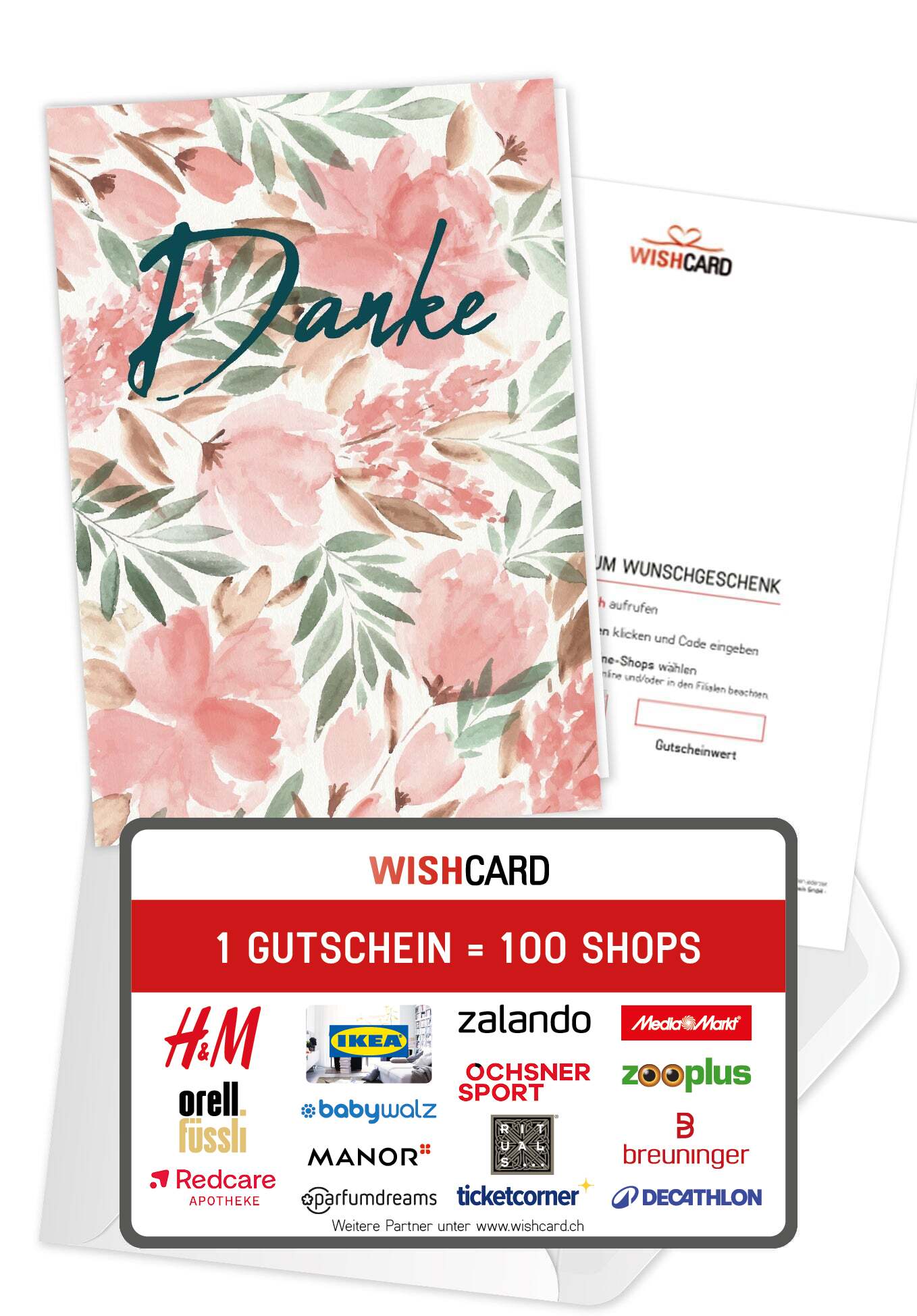 Danke - Aquarell Blume (Value)