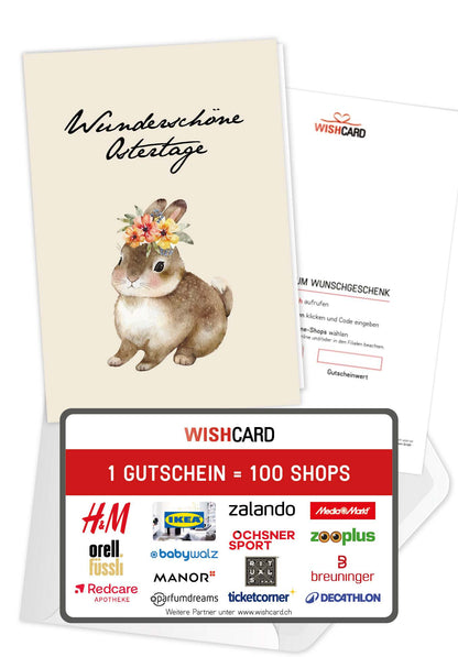 Wunderschöne Ostertage - Hase (Gutscheinwert)