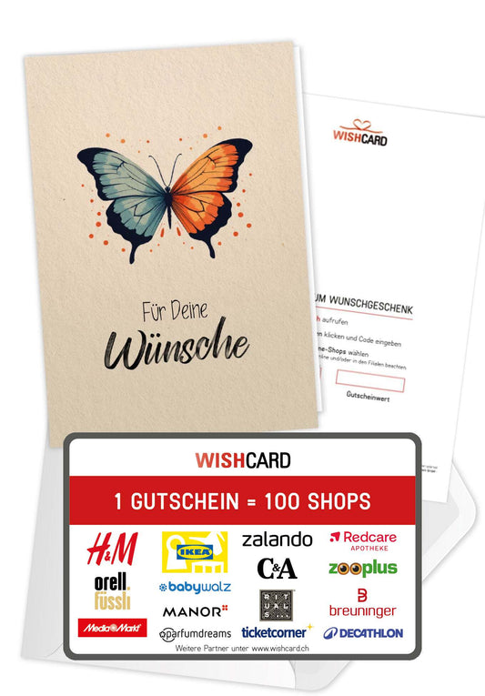 Für deine Wünsche - Schmetterling