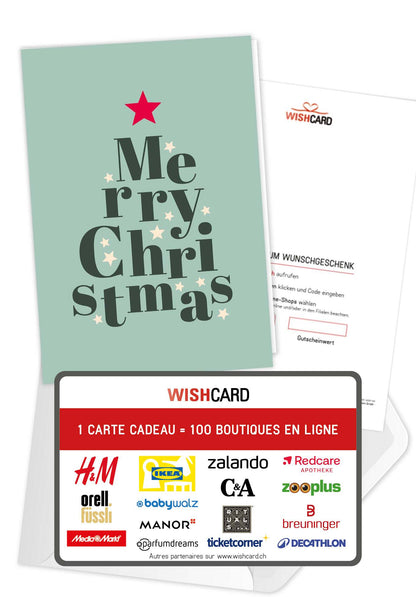 Merry Christmas - Lettres sapin