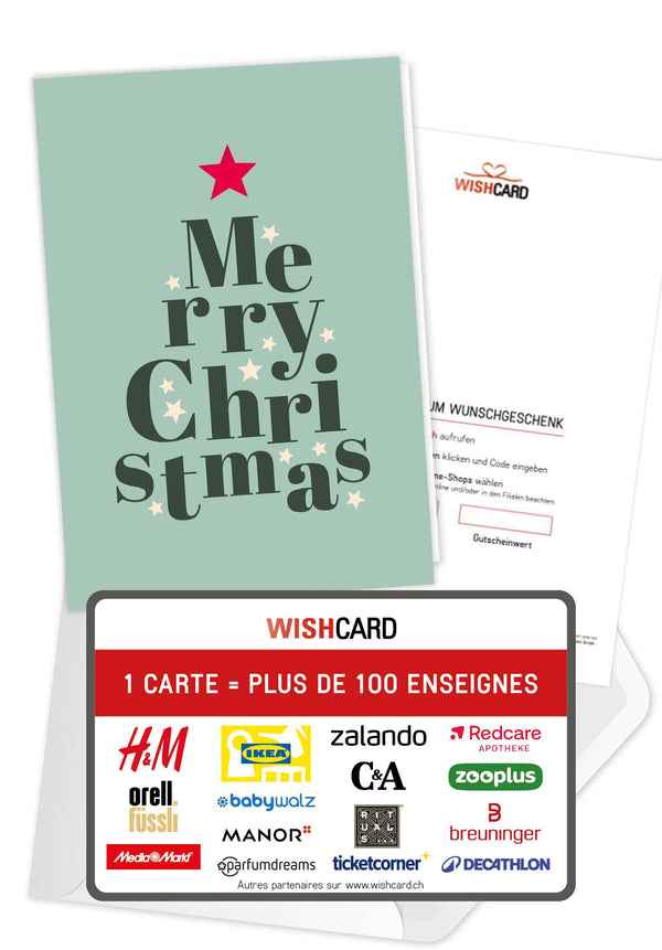 Merry Christmas - Lettres sapin