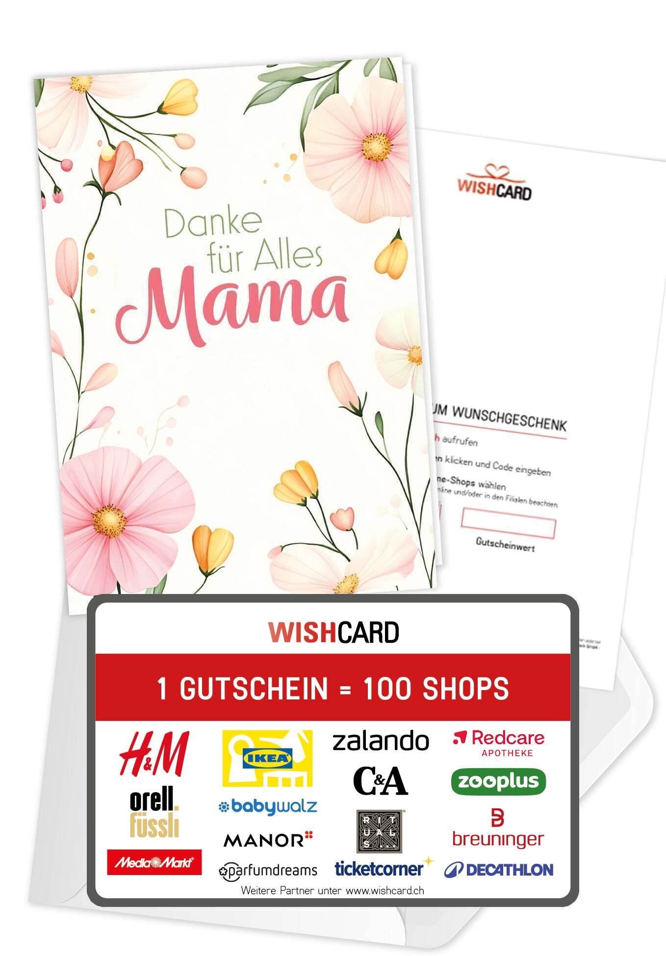 Danke für Alles Mama - Blumenrahmen