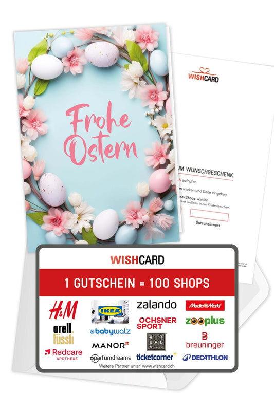 Frohe Ostern - Blumenkranz