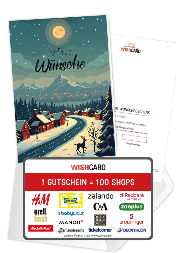 Für deine Wünsche - Winterstadt Rentier