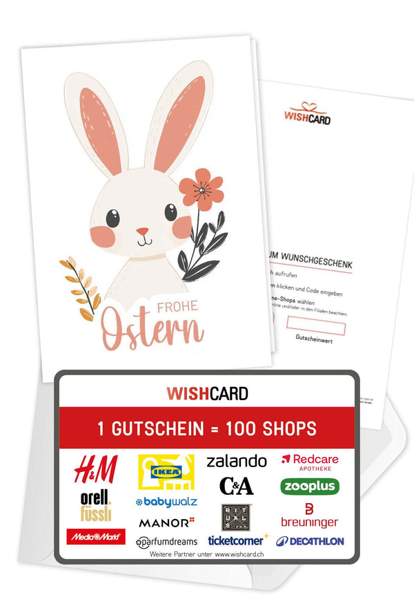 Frohe Ostern - Hase Weiß