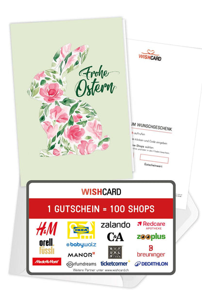 Frohe Ostern - Blumenhase