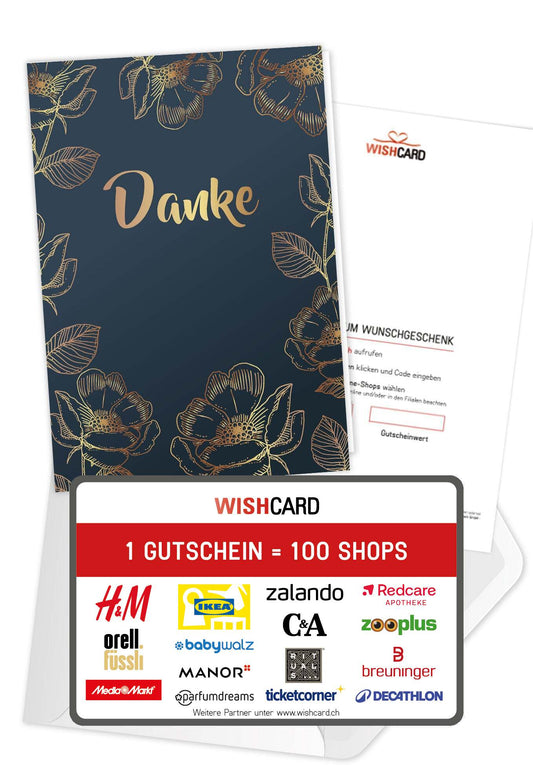 Danke - Blau Gold