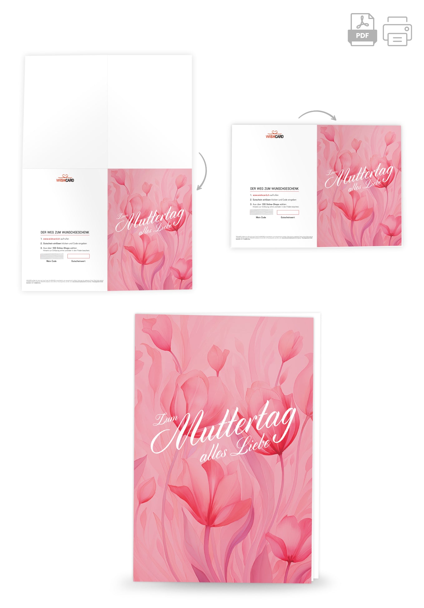 Zum Muttertag - Pink Blumen (Value)