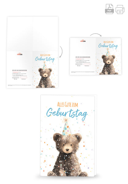 Alles Gute zum Geburtstag - Bär