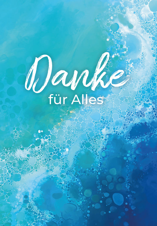 Danke für Alles - Blaue Wellen