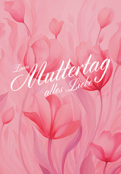 Zum Muttertag - Pink Blumen (Value)