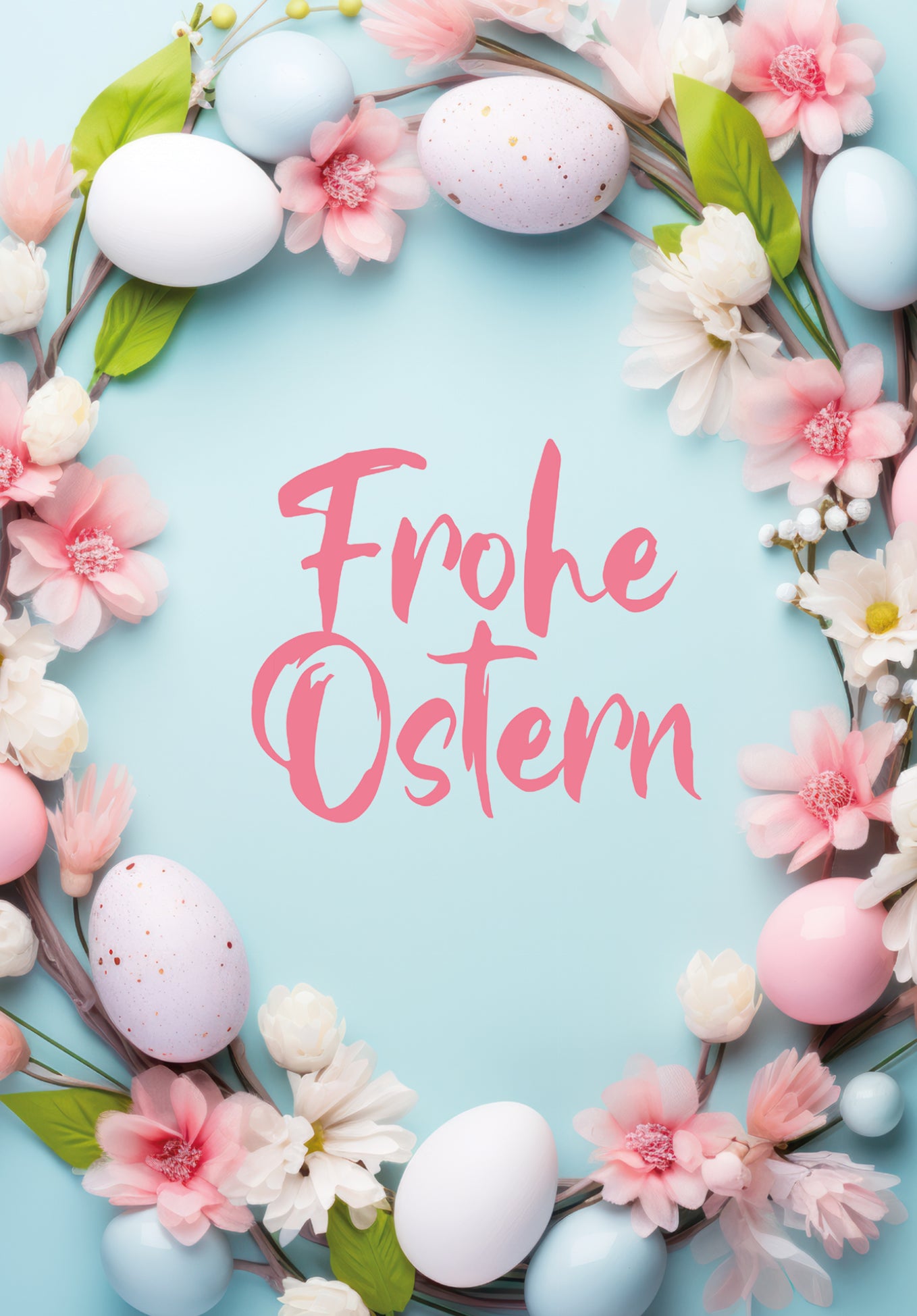 Frohe Ostern - Blumenkranz (Value)