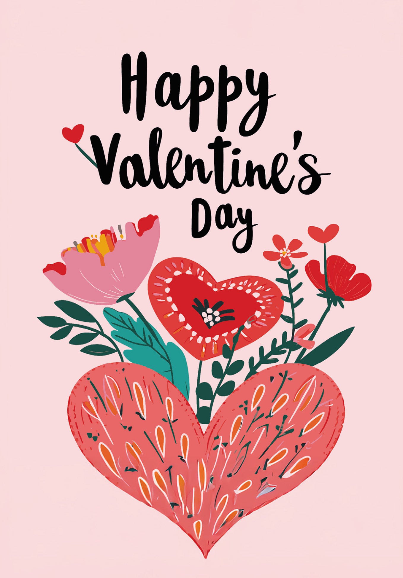 Happy Valentine's Day - Herz und Blumen PDF