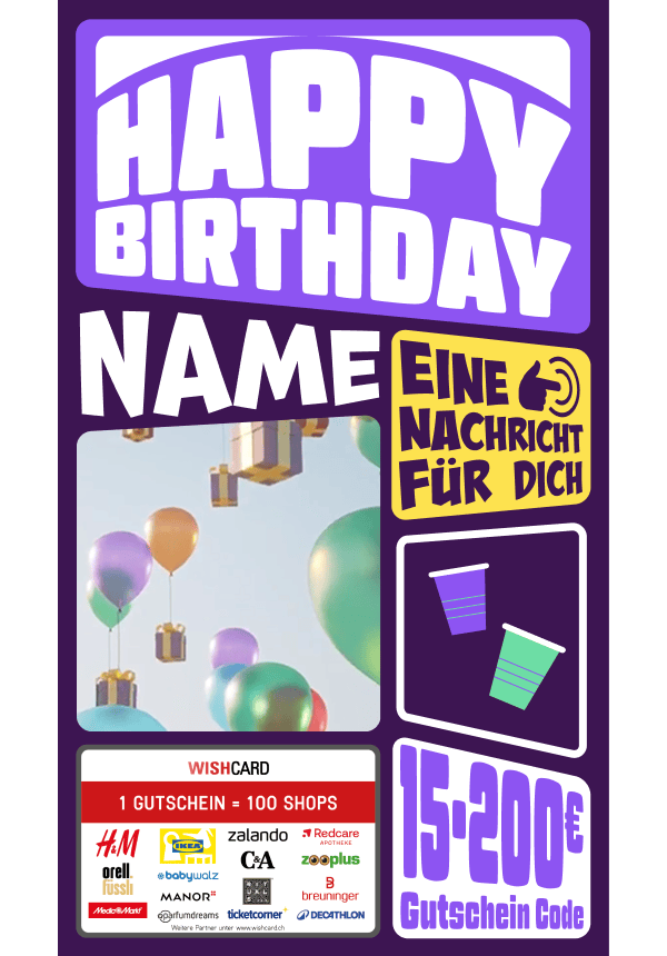 Digital - Happy Birthday - Rund