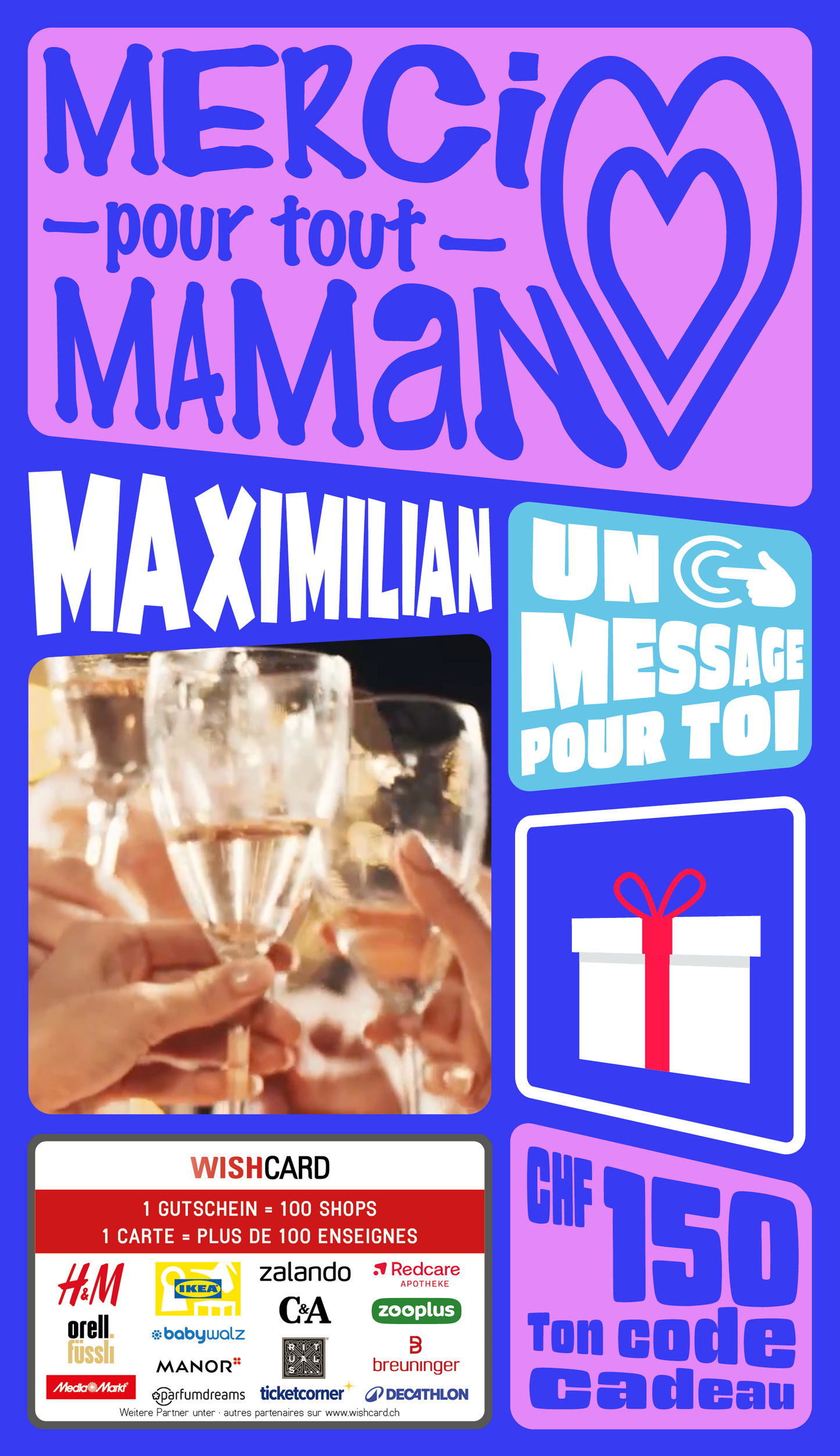Digital - Merci pour tout Maman - coeur