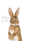 Happy Easter - Brown Rabbit