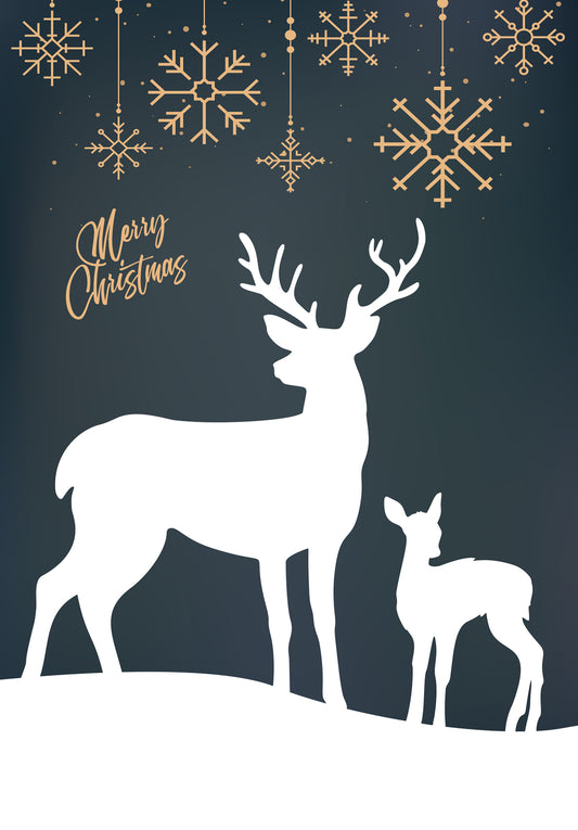 Merry Christmas - Reindeer Green (Valeur du bon)