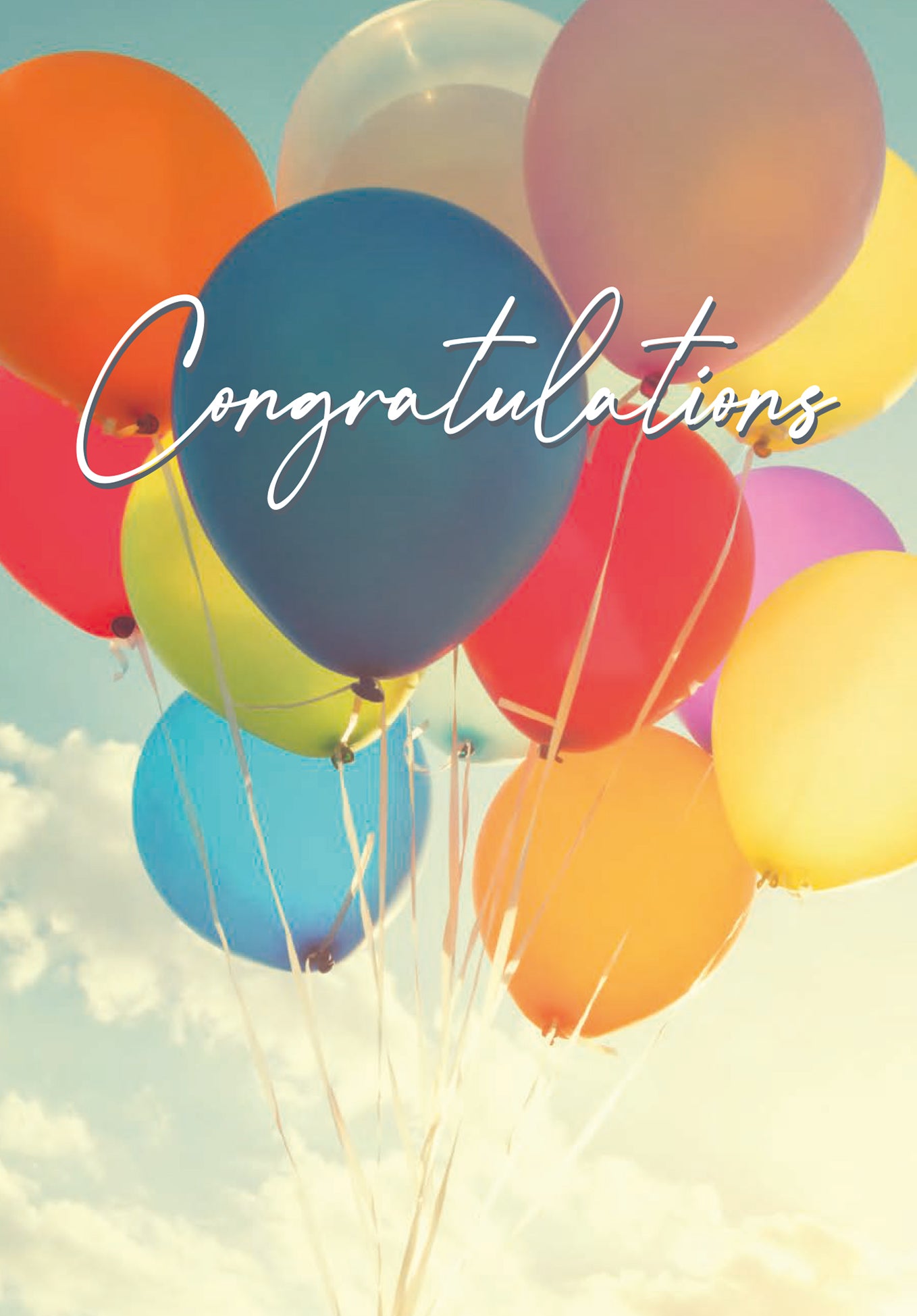 Congratulations - Colourful balloons (Grado di valore)