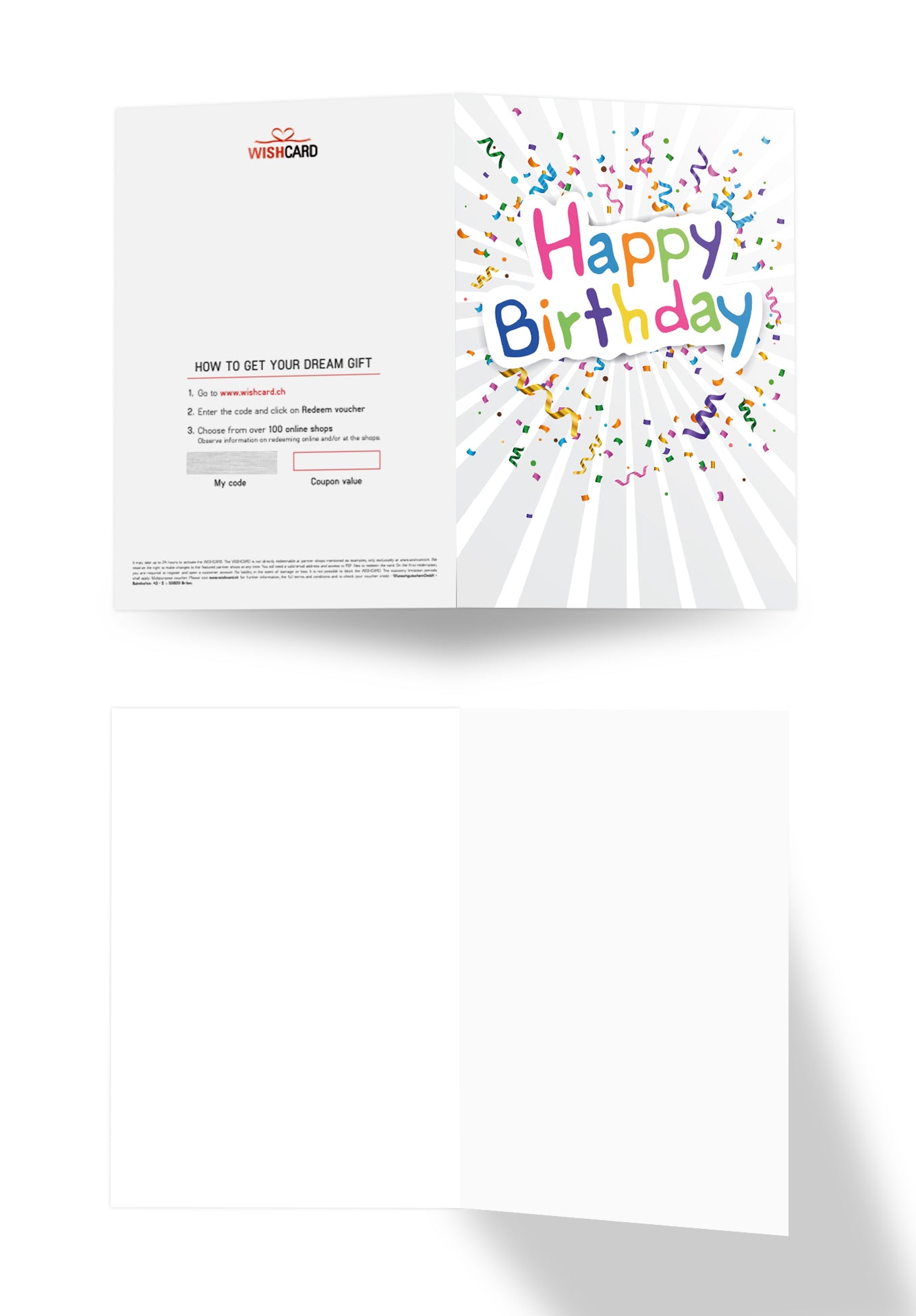 Happy Birthday - Confetti (Optional: With logo for an additional € 2)