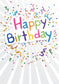 Happy Birthday - Confetti (Optional: Mit Logo für zzgl. 2 €)