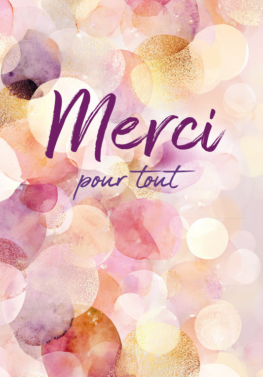 Merci pour tout - Or violet