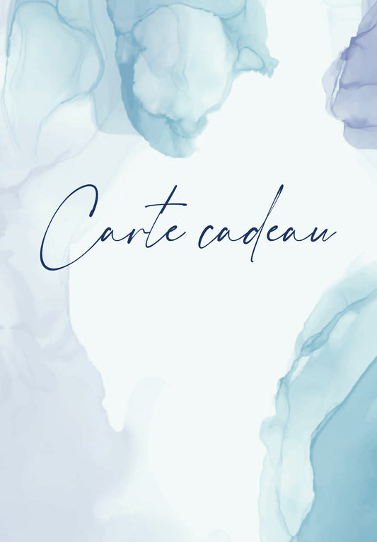 Carte Cadeau - Aquarelle Bleu