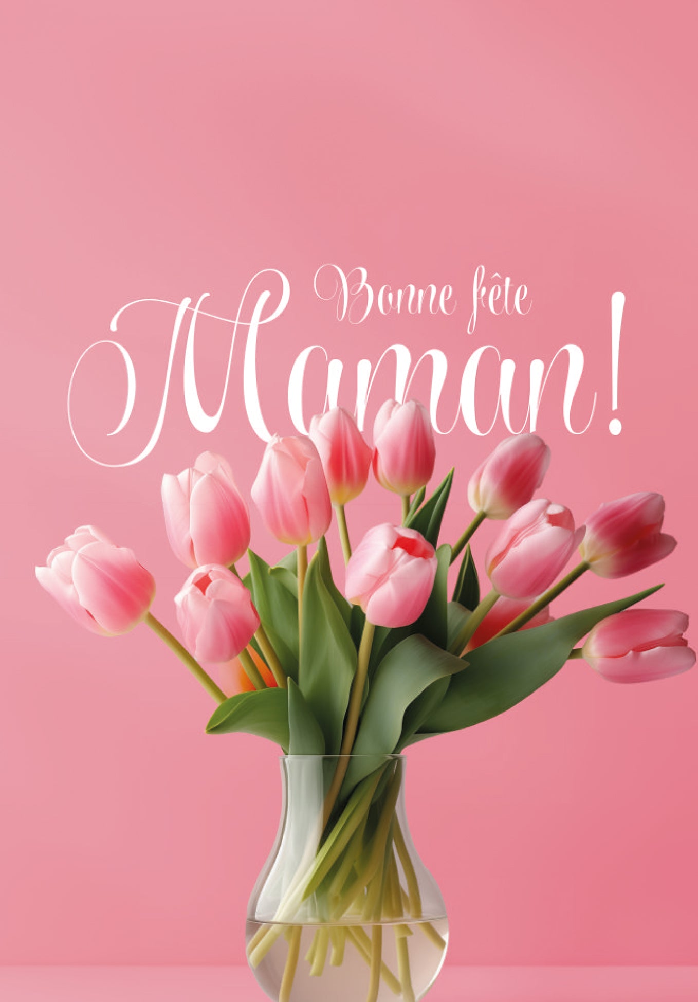 Bonne Fête maman - Vase tulipe