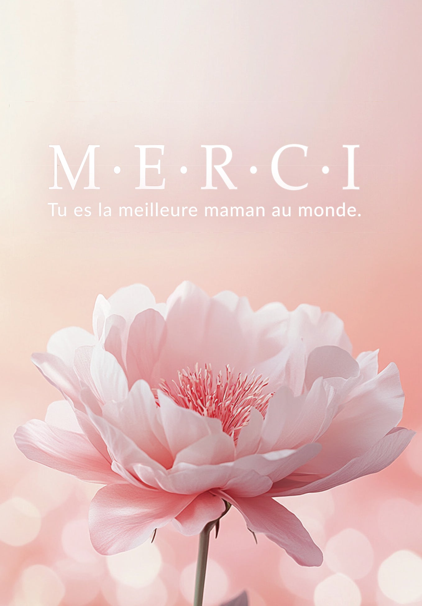 Merci Maman - Fleur Rosa
