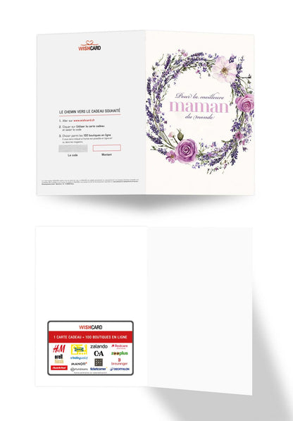 Pour la meilleure Maman - Couronne de fleurs lilas