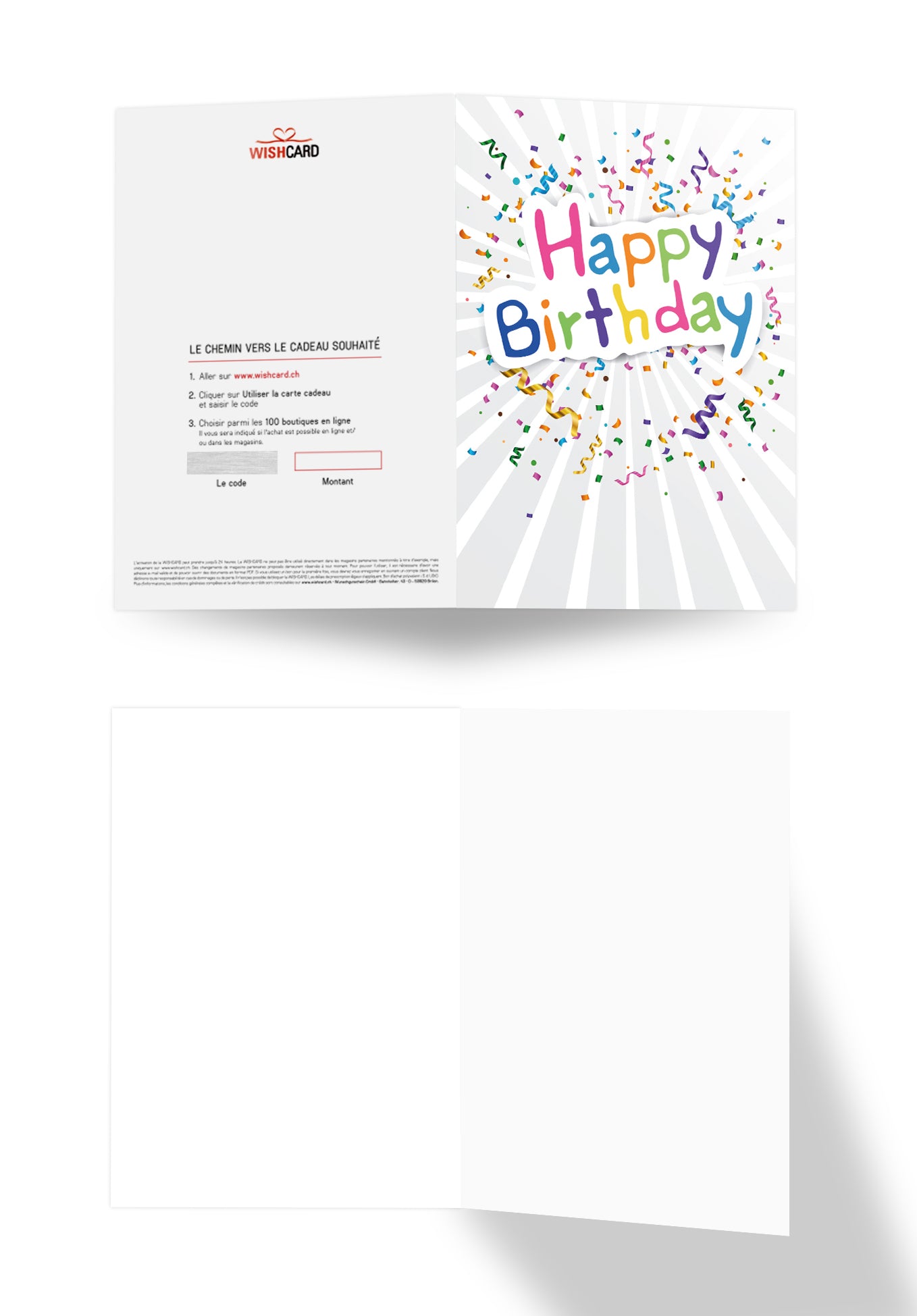 Happy Birthday - Confetti (Optional: With logo for an additional € 2)