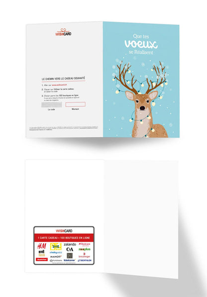 Que tes voeux - Guirlande lumineuse Renne