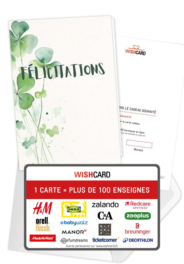 Félicitations - Feuille de trèfle