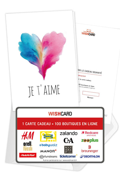 Je t'aime - Cœur bleu-rose PDF